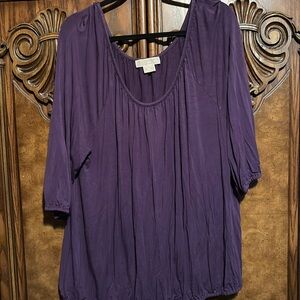Michael Kors purple 2X top gorgeous!! (H)